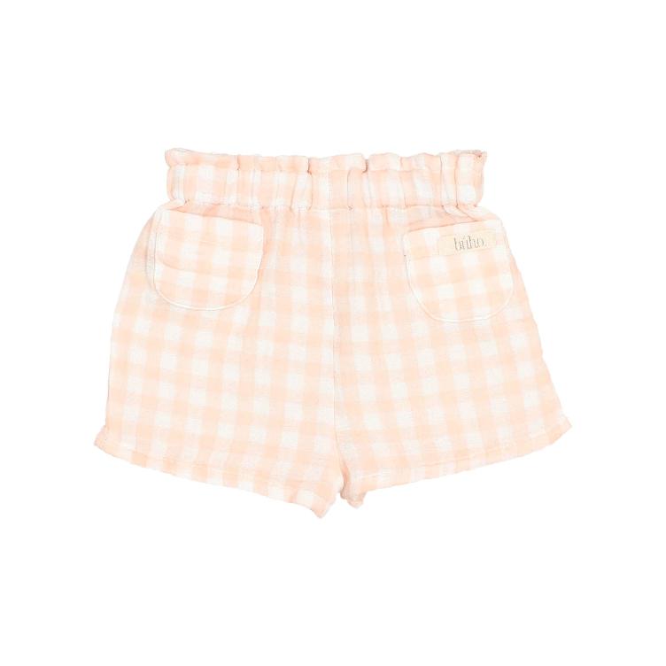 BB gingham shorts light pink - 0