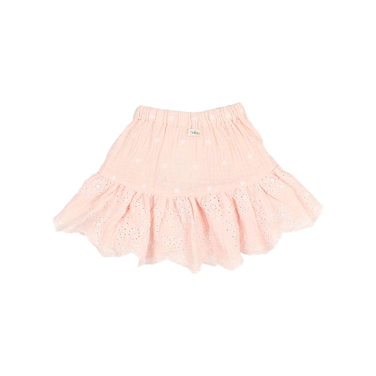 Embroidery skirt light pink