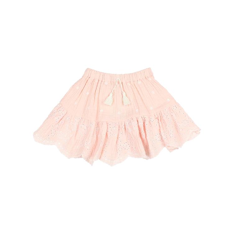 Embroidery skirt light pink - 0