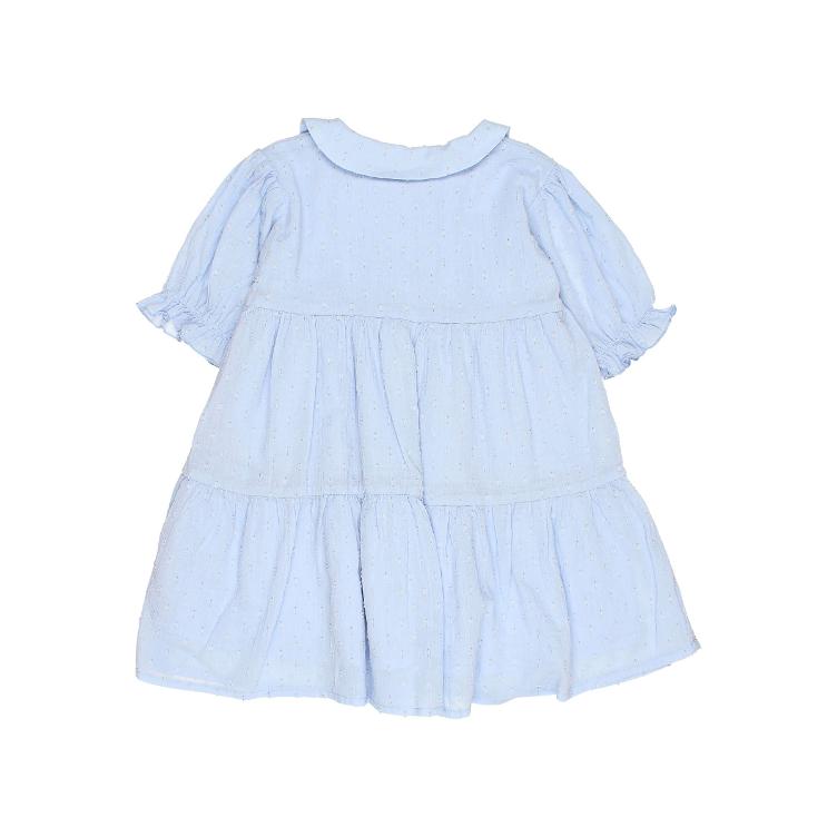 Lurex Plumeti Dress placid blue - 0