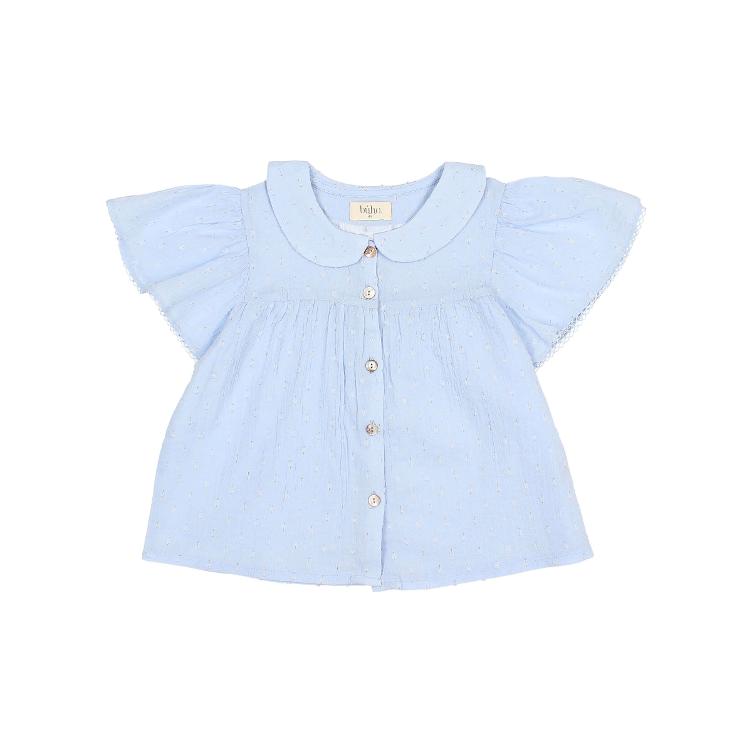 Lurex Plumeti Blouse placid blue