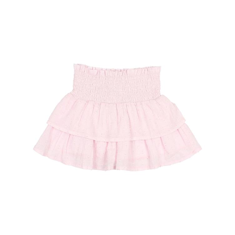 Lurex Plumeti skirt mauve