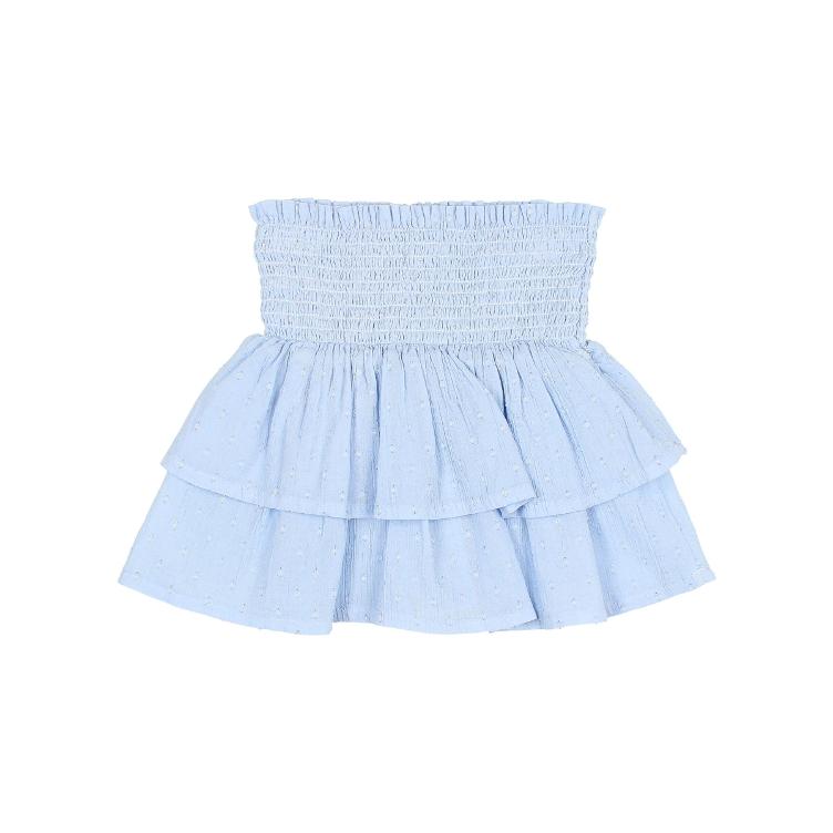 Lurex Plumeti skirt placid blue