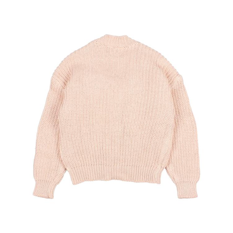 Cotton knit cardigan light pink - 0