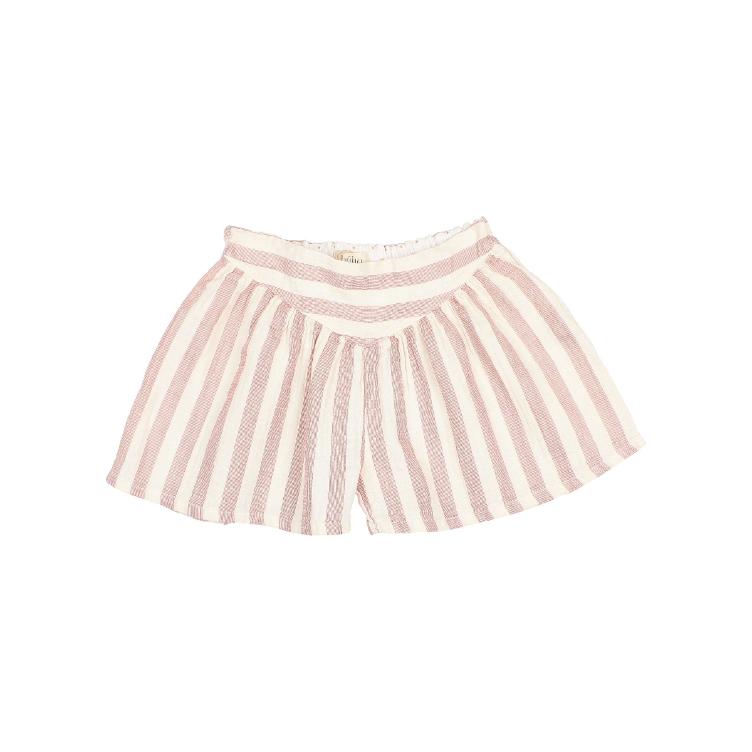 stripes shorts desert red