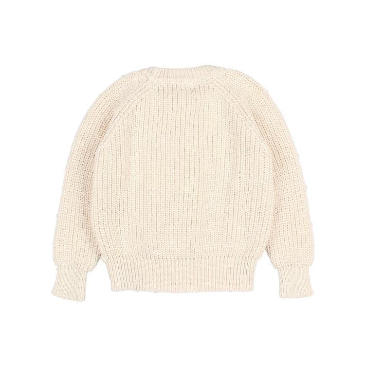 cotton knit jumper ecru - 0