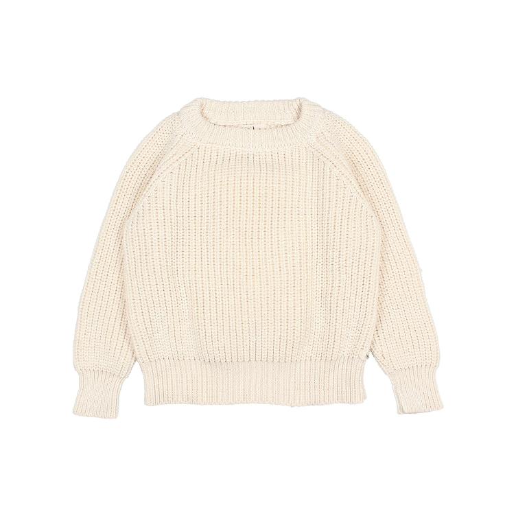 cotton knit jumper ecru