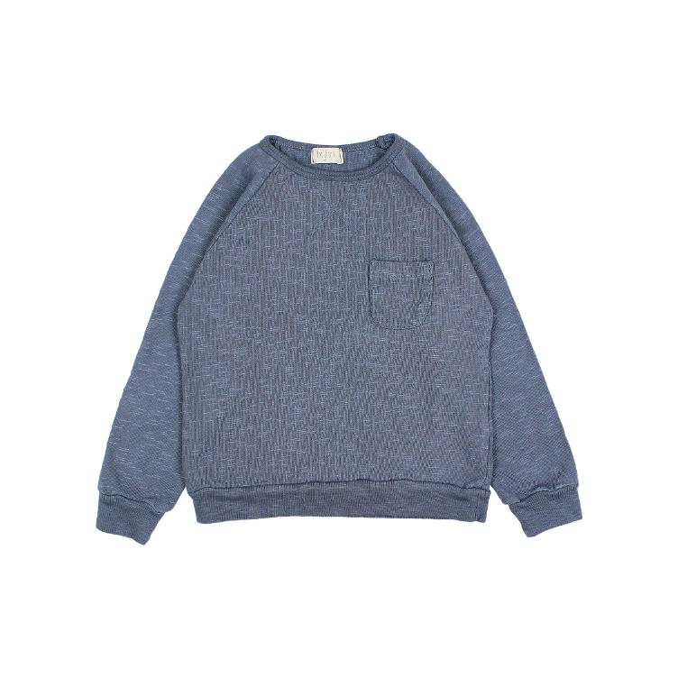 basic sweatshirt blue stone