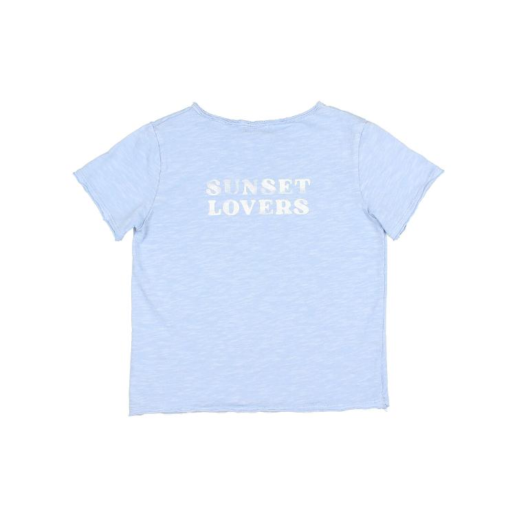 Sunset T shirt placid blue - 0