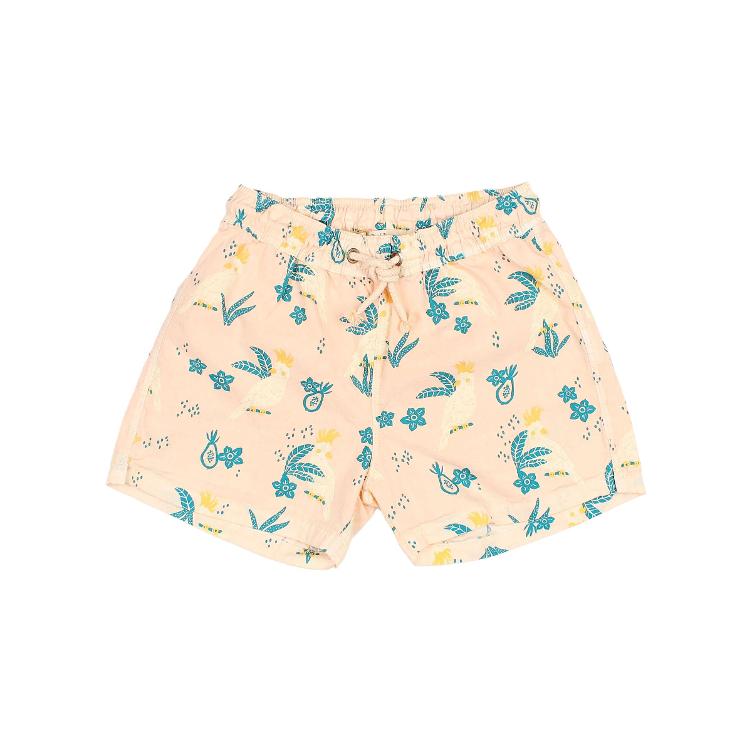 Tropical swimsuit apricot