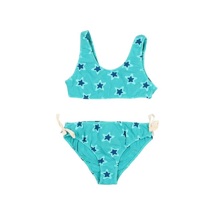 stars bikini pool green