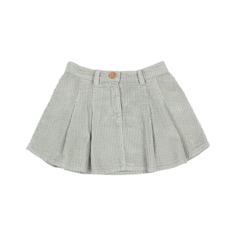 Box pleat skirt eucalyptus