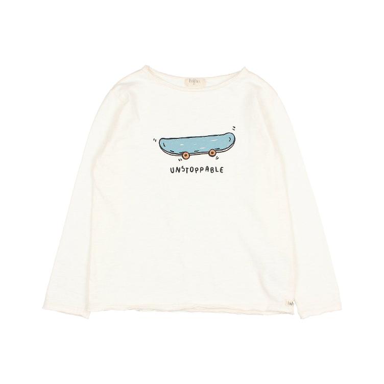 Skate t shirt ecru