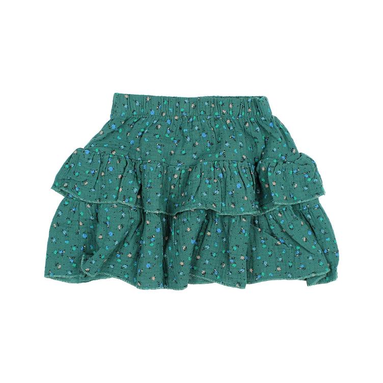 Garden short skirt emerald