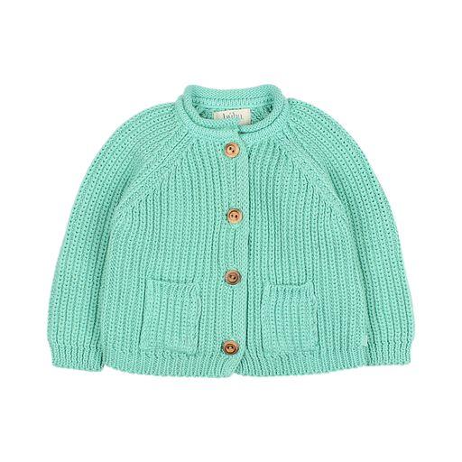 BB Cotton knit cardigan mint