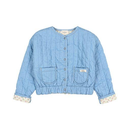 Denim bomber