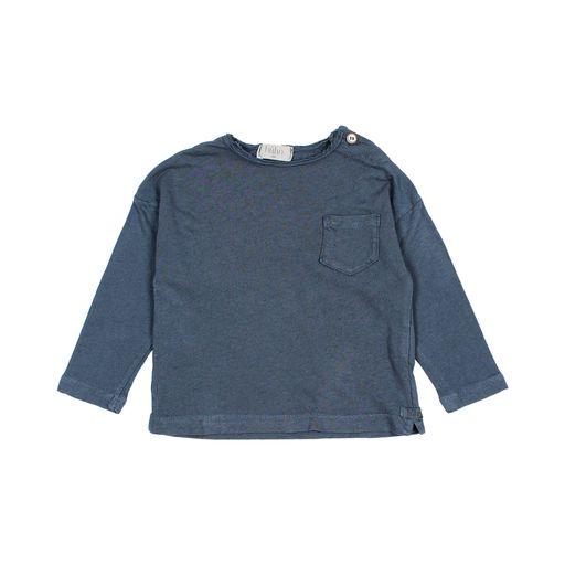 Long sleeves linen t shirt midnight