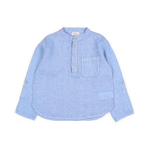 Linen Kurta shirt bluette