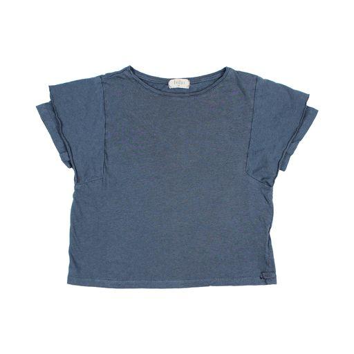 Cotton linen t shirt midnight