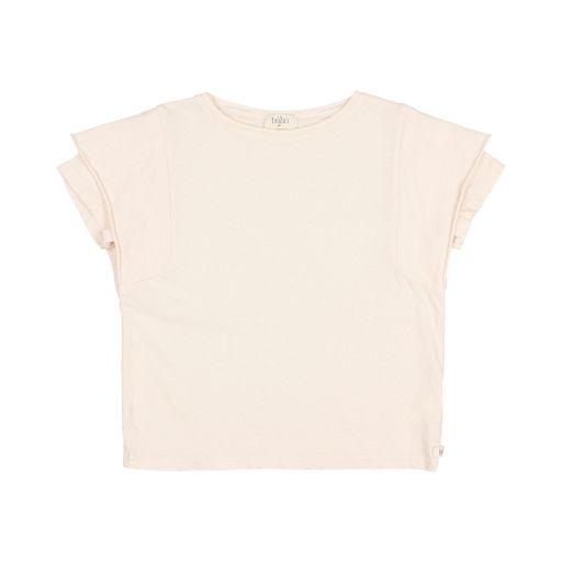 Cotton linen t shirt rose