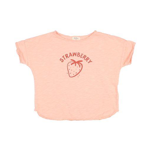Strawberry t shirt apricot