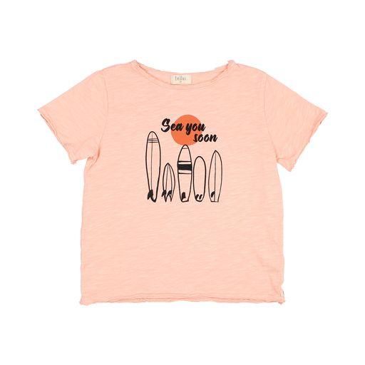 Sea you soon T shirt apricot