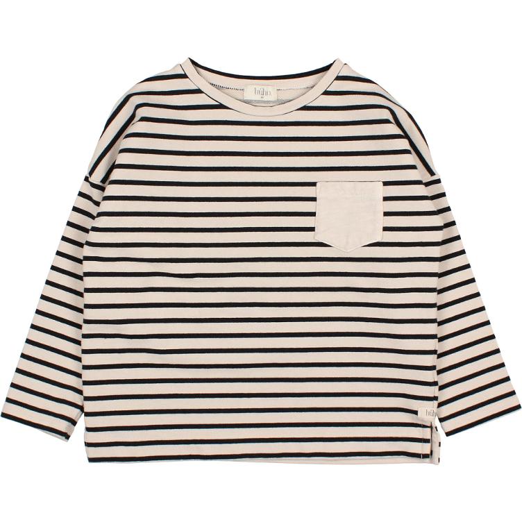 Sailor stripes sweatshirt sand