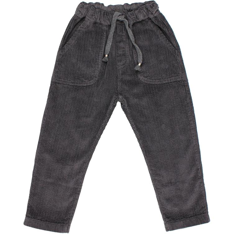 Corduroy pants antracite