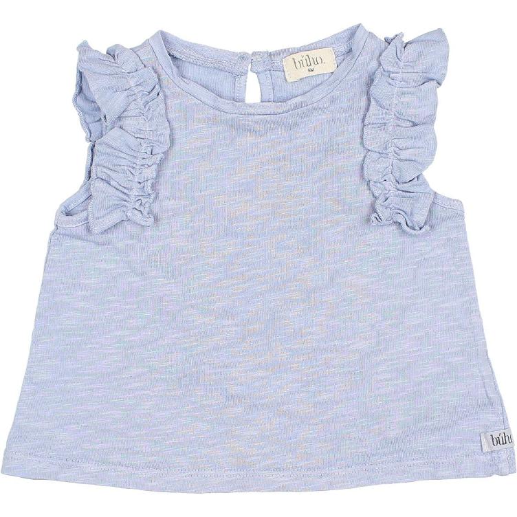 Baby Ruffle T shirt anil