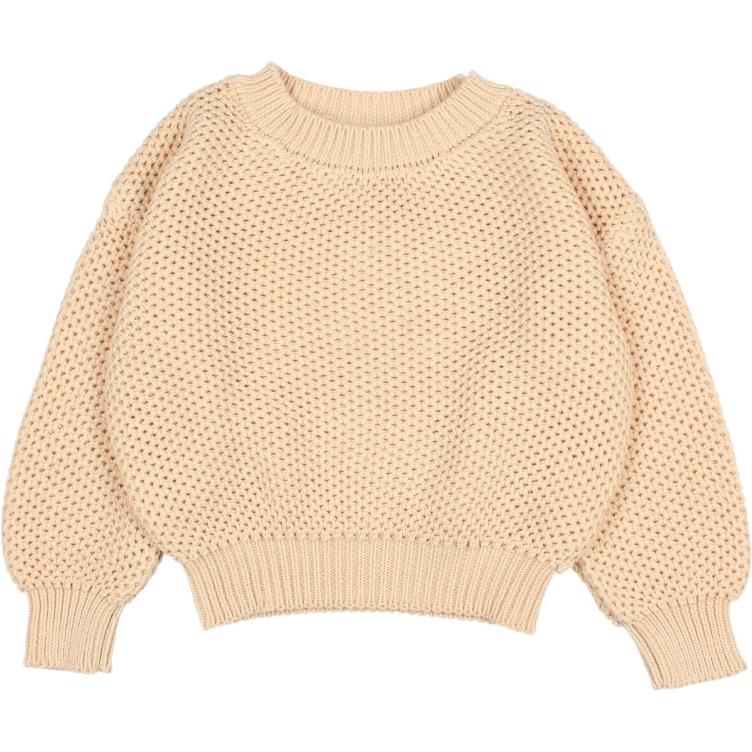 Cotton fancy knit jumper vanilla