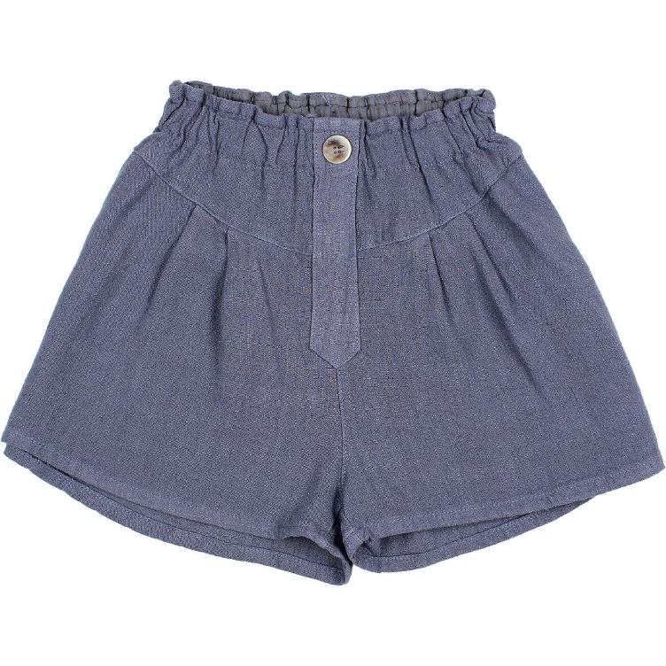 Rayon linen short blue