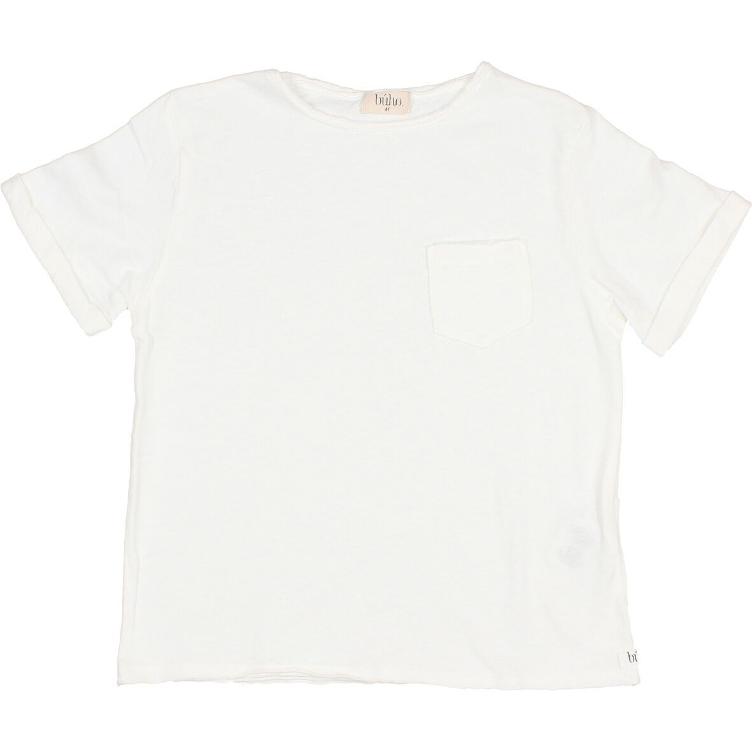 Pocket Linen T shirt white