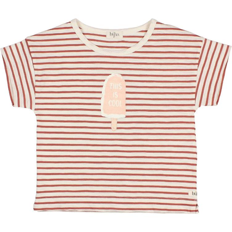 Stripes T shirt terracotta