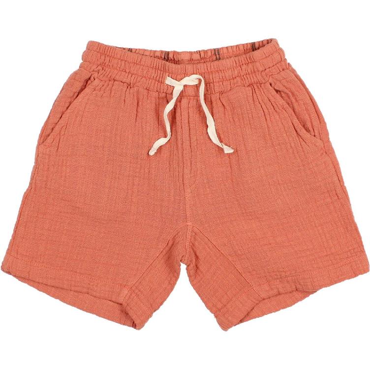 Doble gauze Bermuda terracotta