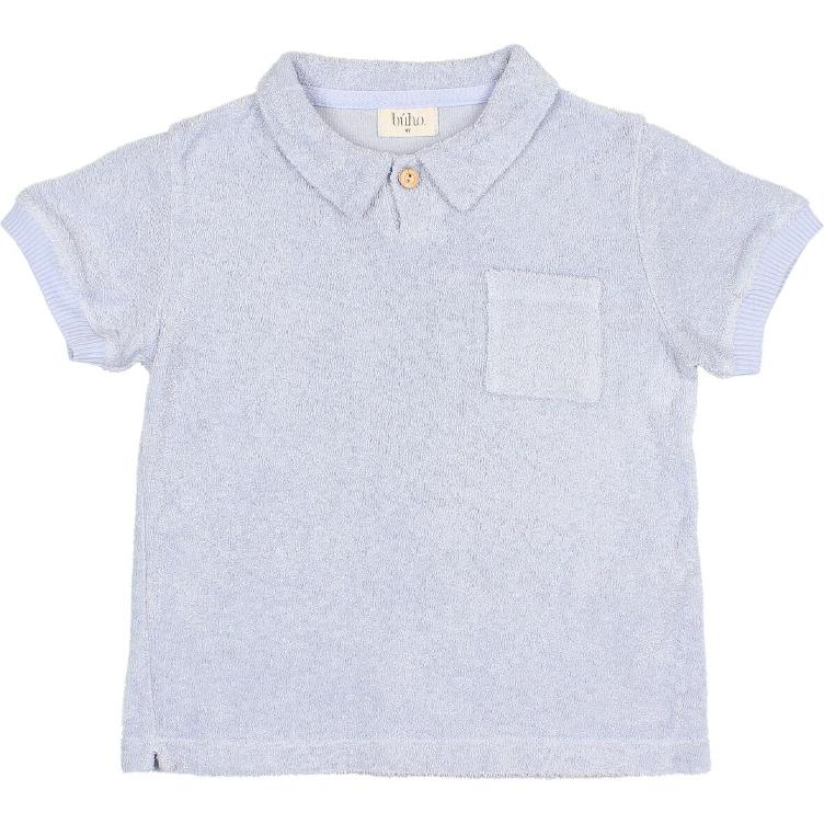 Terry cloth polo anil