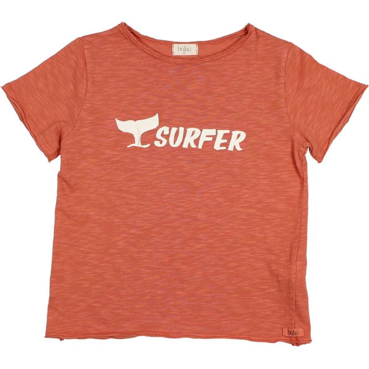 Surfer T shirt terracotta