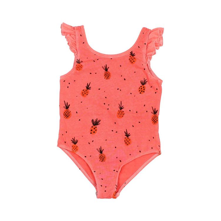 Pineapple maillot coral