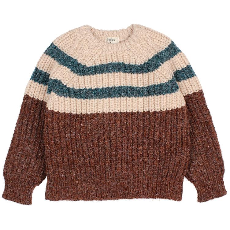 Striped knit jumper unico
