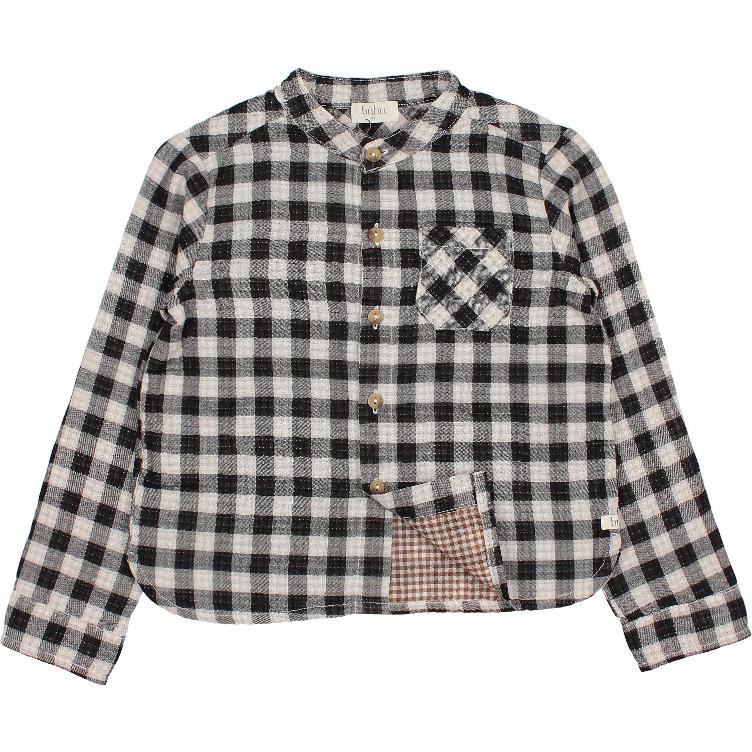 Vichy pocket shirt ecru
