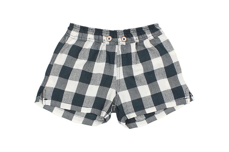 short gingham baby blue night