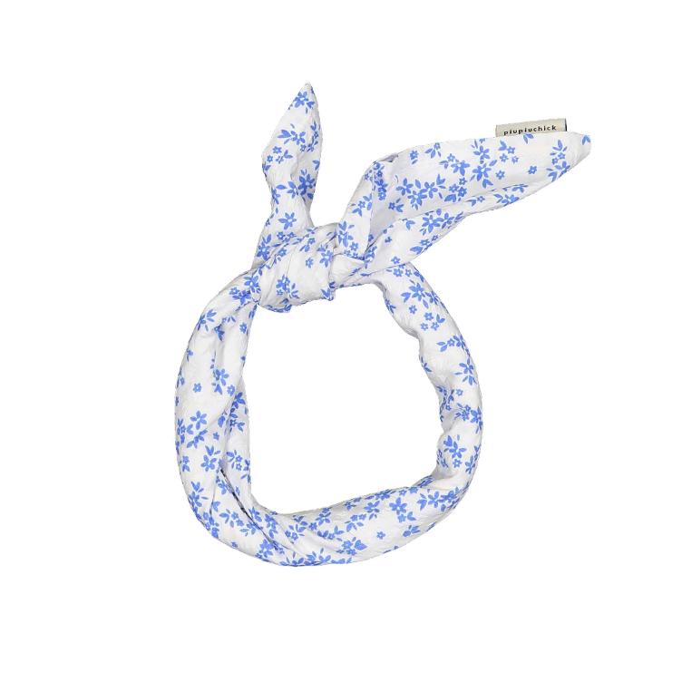 Bandana white blue little flowers