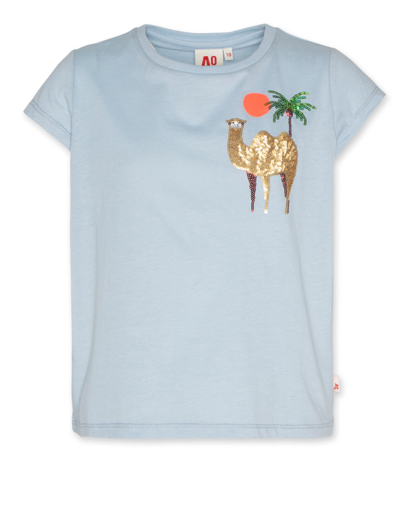 amy t shirt desert sky blue
