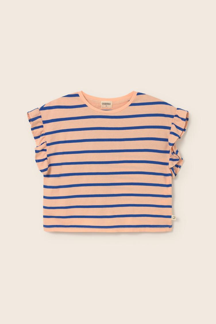 Aria cloud pink striped jersey cotton