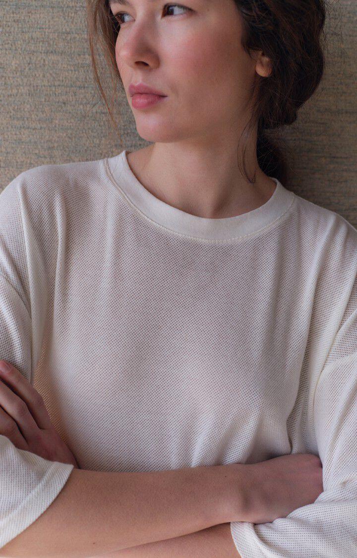 Tshirt Ample rond ecru - 0