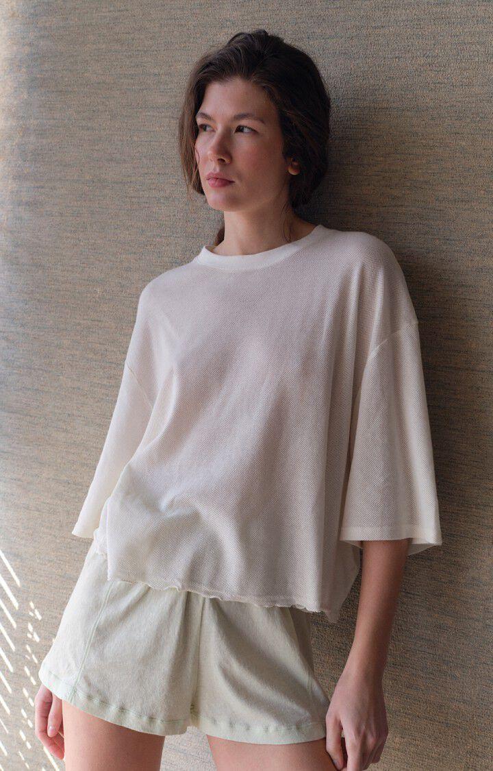Tshirt Ample rond ecru - 1