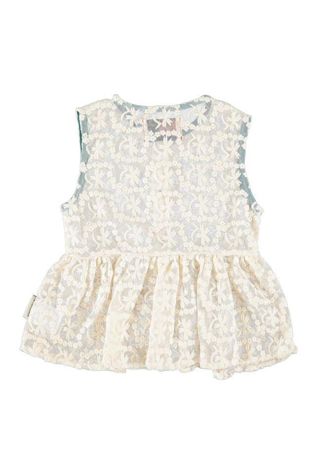 lace blouse ecru - 0