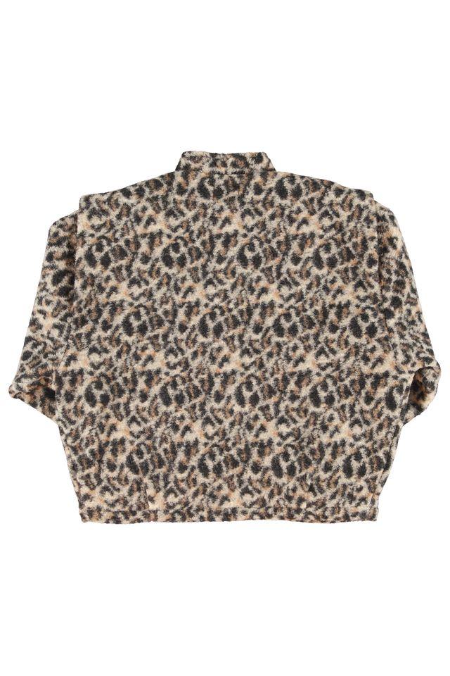 jacket ecru w animal print - 0