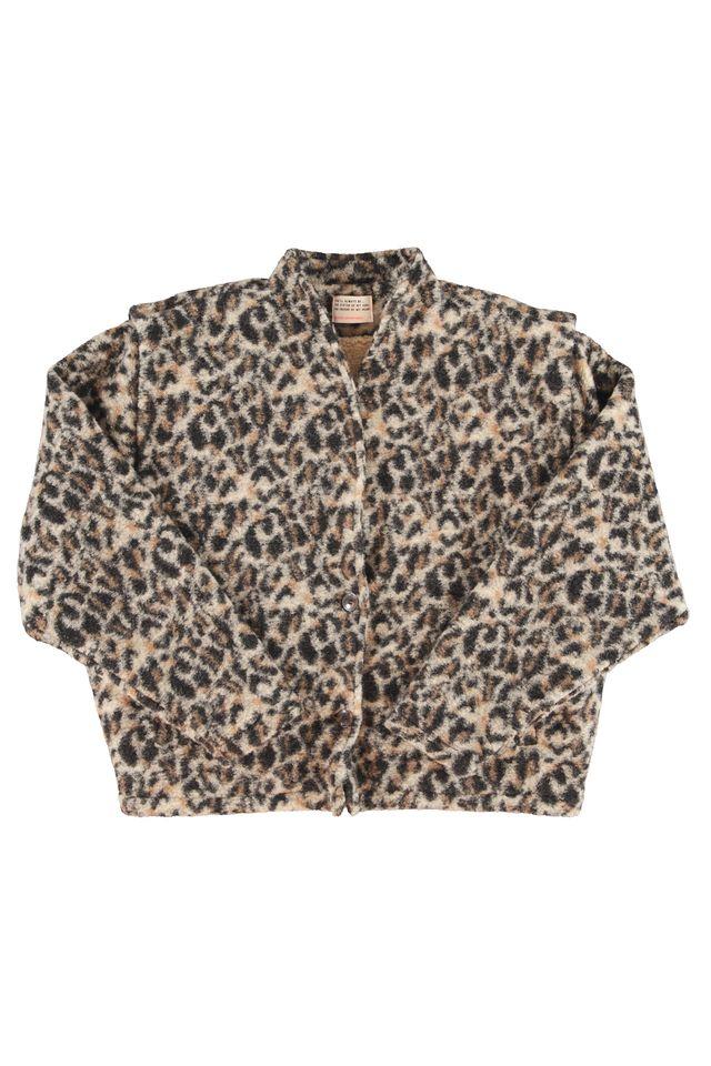 jacket ecru w animal print