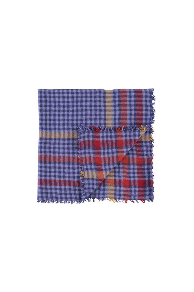 scarf purple checkered - 0