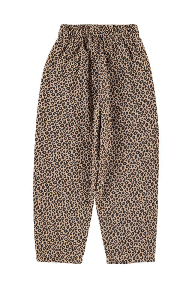 unisex trousers brown w animal print - 0
